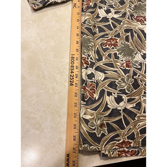 Vtg Mens Hawaiian SS Button Up Collared Shirt Sz L - Picture 9 of 10